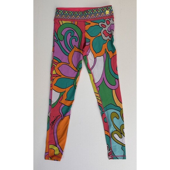 Trina Turk‎ Leggings WANDERLUST Womens Colorful Vibrant Athletic Yoga Cropped XS - Picture 2 of 11